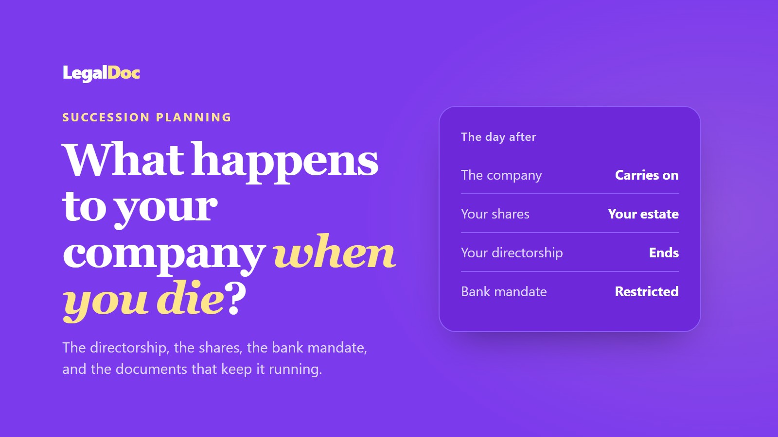 What Happens to Your Company When You Die? A Succession Plan for Nigerian Founders