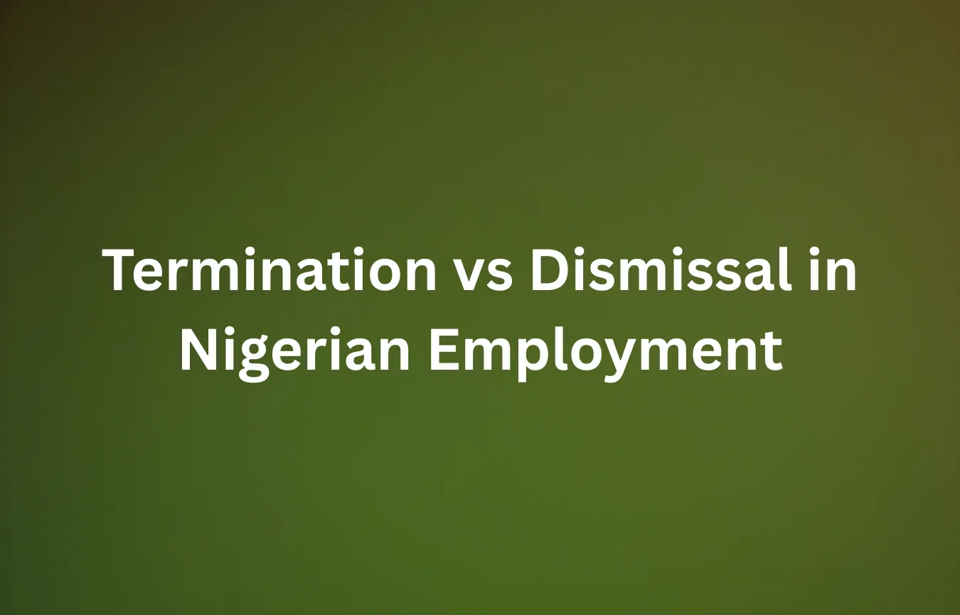 Termination vs Dismissal: Meaning, Differences, and Legal Implications