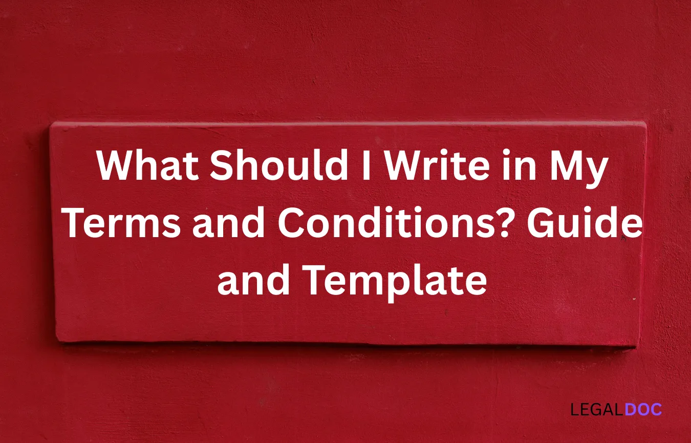 What Should I Write in My Terms and Conditions? Guide and Template