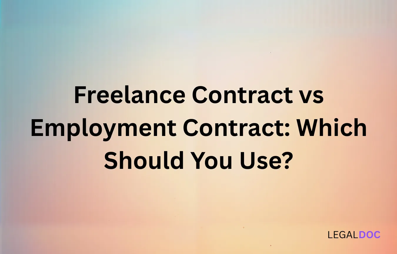 Freelance Contract vs Employment Contract: Which Should You Use?