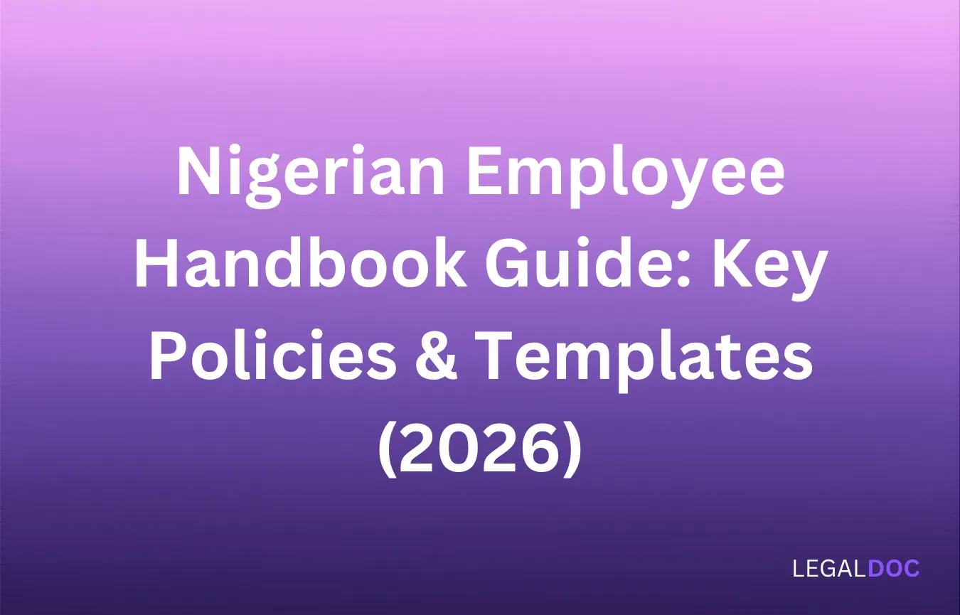 Nigerian Employee Handbook Guide: Key Policies & Templates (2026)